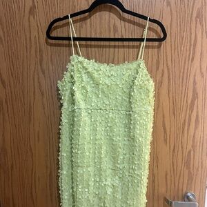 Elegant light green  mini Dress
